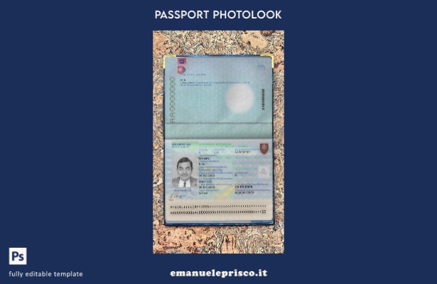 stile verificato Slovacchia passa modello di aspetto fotografico